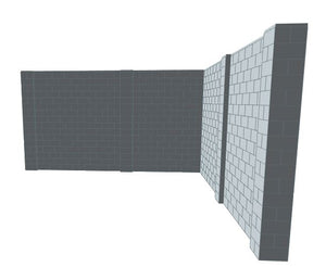 L Shaped Wall - 15 x 15 X 8 Ft