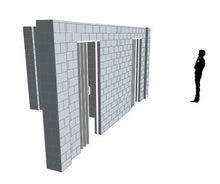 Load image into Gallery viewer, T Shaped Wall - W/ Door - 8 x 18 x 8 Ft